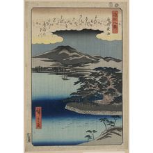 Utagawa Hiroshige: Evening rain at Karasaki. - Library of Congress