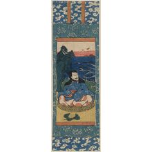 Unknown: Printed miniature scroll painting of Sugawara Michizane. - Library of Congress