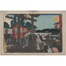 Utagawa Hiroshige: Tenman shrine at Yushima. - Library of Congress
