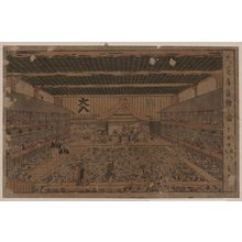 Katsukawa Shunʼei: A perspective view of the Grant Theater. - Library of Congress