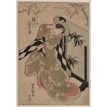 歌川豊国: The actor Segawa Kikunojō in the role of Hashihime. - アメリカ議会図書館