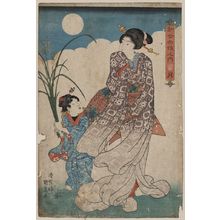 Japanischer Druck "Moon." von Utagawa Kunisada, 歌川国貞 (Utagawa Kunisada)