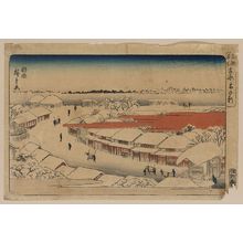 Utagawa Hiroshige: Morning snow at Yoshiwara. - Library of Congress