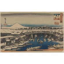Utagawa Hiroshige: Nihonbashi, clearing after snow. - Library of Congress
