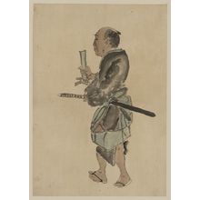 Unknown: [Man with a sword walking toward the left] - Library of Congress