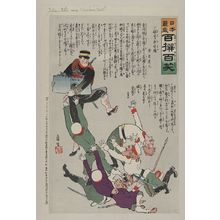 小林清親: Japan takes away Kinchow Castle - アメリカ議会図書館