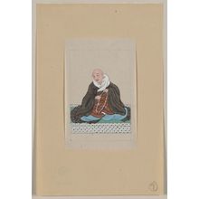 Unknown: [Religious figure, probably a monk, seated, facing slightly left, holding a loop of prayer beads] - Library of Congress