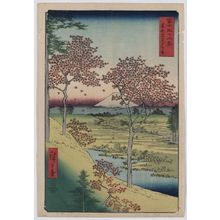 Utagawa Hiroshige: Sunset Hill, Meguro in the eastern capitol. - Library of Congress