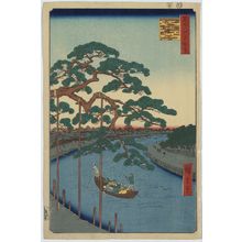 歌川広重: Five pines, Onagi Canal. - アメリカ議会図書館