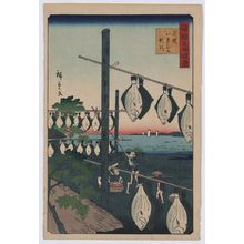 Utagawa Hiroshige: Conquered Wakasa dried flatfish. - Library of Congress