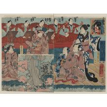 Utagawa Kuniyoshi: Dance performance of 