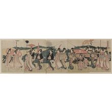 Utagawa Toyokuni I: A procession of flowers before Mount Fuji. - Library of Congress
