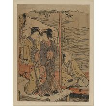 Torii Kiyonaga: A young man at Sanbashi. - Library of Congress