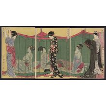 Kitagawa Utamaro: Woman with a visitor. - Library of Congress