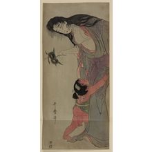 Kitagawa Utamaro: Yamauba holding chestnuts and Kintarō. - Library of Congress