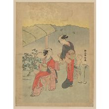 鈴木春信: Gathering tea leaves. - アメリカ議会図書館