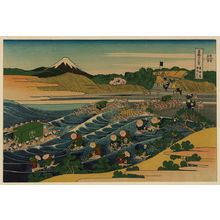 Katsushika Hokusai: Fuji at Kanaya on the Tōkaidō. - Library of Congress