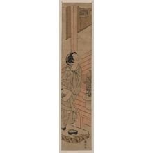 Suzuki Harunobu: Listening to the cricket on the veranda. - Library of Congress