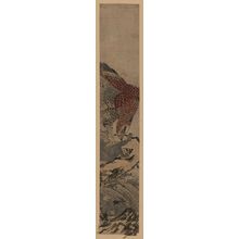 Kitao Shigemasa: Eagle attacking a monkey. - Library of Congress