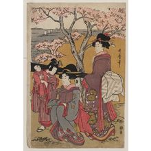 Kitagawa Utamaro: Cherry-viewing at Gotenyama. - Library of Congress