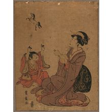 歌川豊広: A modern allegory of the Chinese sage Zhang Guo lao (Chōkaro). - アメリカ議会図書館
