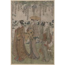 Torii Kiyonaga: Three beauties beneath wisteria. - Library of Congress