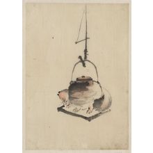 Katsushika Hokusai: Badger tea kettle. - Library of Congress