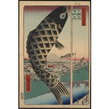 Utagawa Hiroshige: Suidō Bridge and Surugadai. - Library of Congress