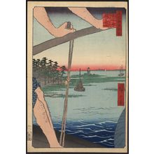 Utagawa Hiroshige: Haneda ferry and Benten shrine. - Library of Congress