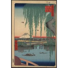 Utagawa Hiroshige: Yatsumi bridge. - Library of Congress