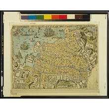 Japanese Print "Map of Nagasaki." by Unknown, 無款 (null)