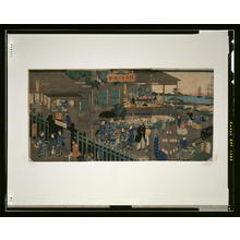 Utagawa Hiroshige: Foreign settlement house in Yokohama. - Library of Congress