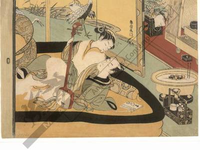 Suzuki Harunobu: Lovers (title not original) - Austrian Museum of Applied Arts