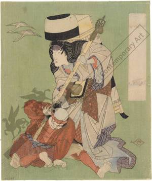 Utagawa Kuniyoshi: Actor print (title not original) - Austrian Museum of Applied Arts