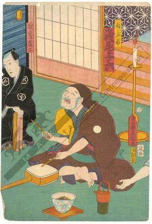 Utagawa Kunisada: Asao Yoroku as Nebuichi - Austrian Museum of Applied Arts