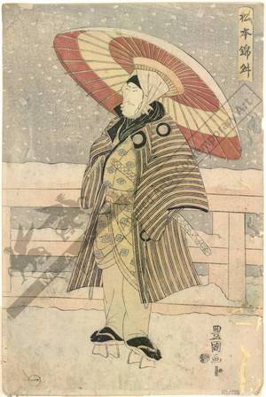 Utagawa Toyokuni I: Actor Matsumoto Kinsho - Austrian Museum of Applied Arts