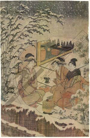 Utagawa Toyokuni I: Meeting (title not original) - Austrian Museum of Applied Arts