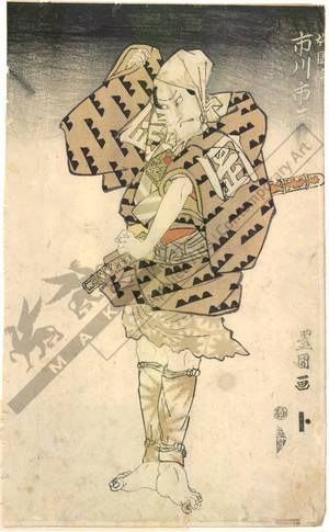 Utagawa Toyokuni I: Ichikawa Ichizo as Yakko Danzo - Austrian Museum of Applied Arts