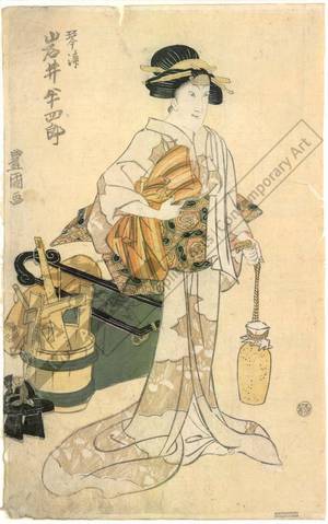 Utagawa Toyokuni I: Iwai Hanshiro as Kotoura - Austrian Museum of Applied Arts