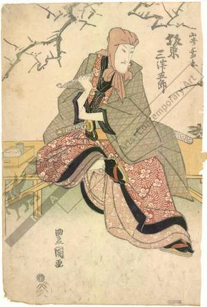 Utagawa Toyokuni I: Bando Mitsugoro as Yamazaki Yoshibei - Austrian Museum of Applied Arts