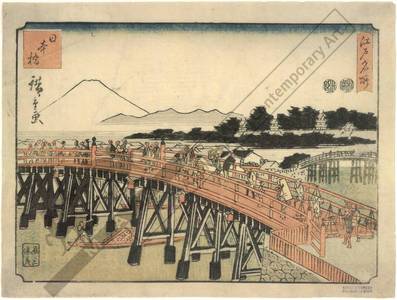 歌川広重: Nihon-Bridge - Austrian Museum of Applied Arts