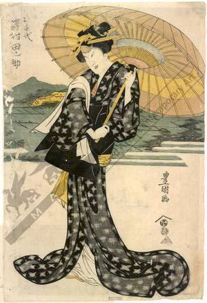 Utagawa Toyokuni I: Sawamura Tanosuke as Ochiyo - Austrian Museum of Applied Arts