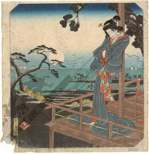 Utagawa Hiroshige: Shirasuga: The legend of Onnaya (Station 32, Print 33) - Austrian Museum of Applied Arts