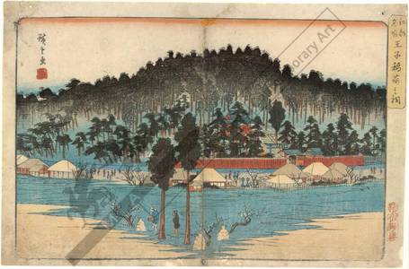 Utagawa Hiroshige: Inari Shrine at Oji - Austrian Museum of Applied Arts