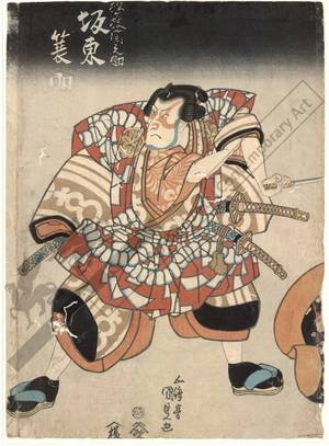 Utagawa Kunisada: Bando Minosuke as Matsugae Sekinosuke - Austrian Museum of Applied Arts