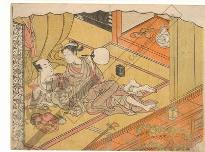 Suzuki Harunobu: Lovers (title not original) - Austrian Museum of Applied Arts