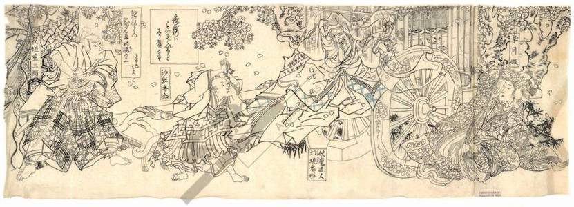 Utagawa Kunisada: Kabuki scene (title not original) - Austrian Museum of Applied Arts