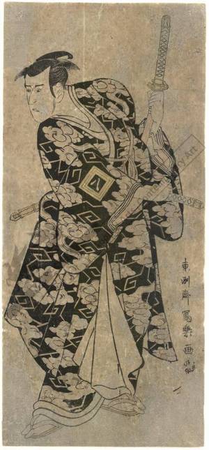 Toshusai Sharaku: Ichikawa Yaozo as Fuwa no Banzaemon (title not original) - Austrian Museum of Applied Arts