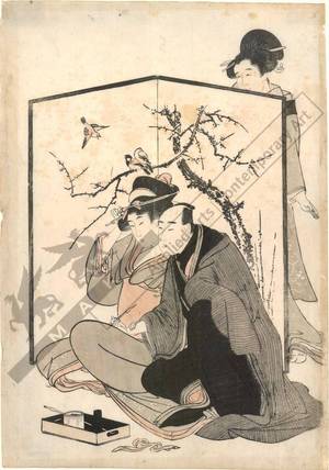 Kitagawa Utamaro: Lovers (title not original) - Austrian Museum of Applied Arts