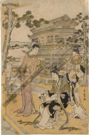 喜多川歌麿: Chinese beauties at a banquet (title not original) - Austrian Museum of Applied Arts